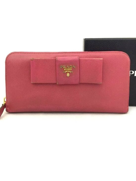 Prada Handbags - 100% Authentic PRADA Saffiano Ribbon Leather Long